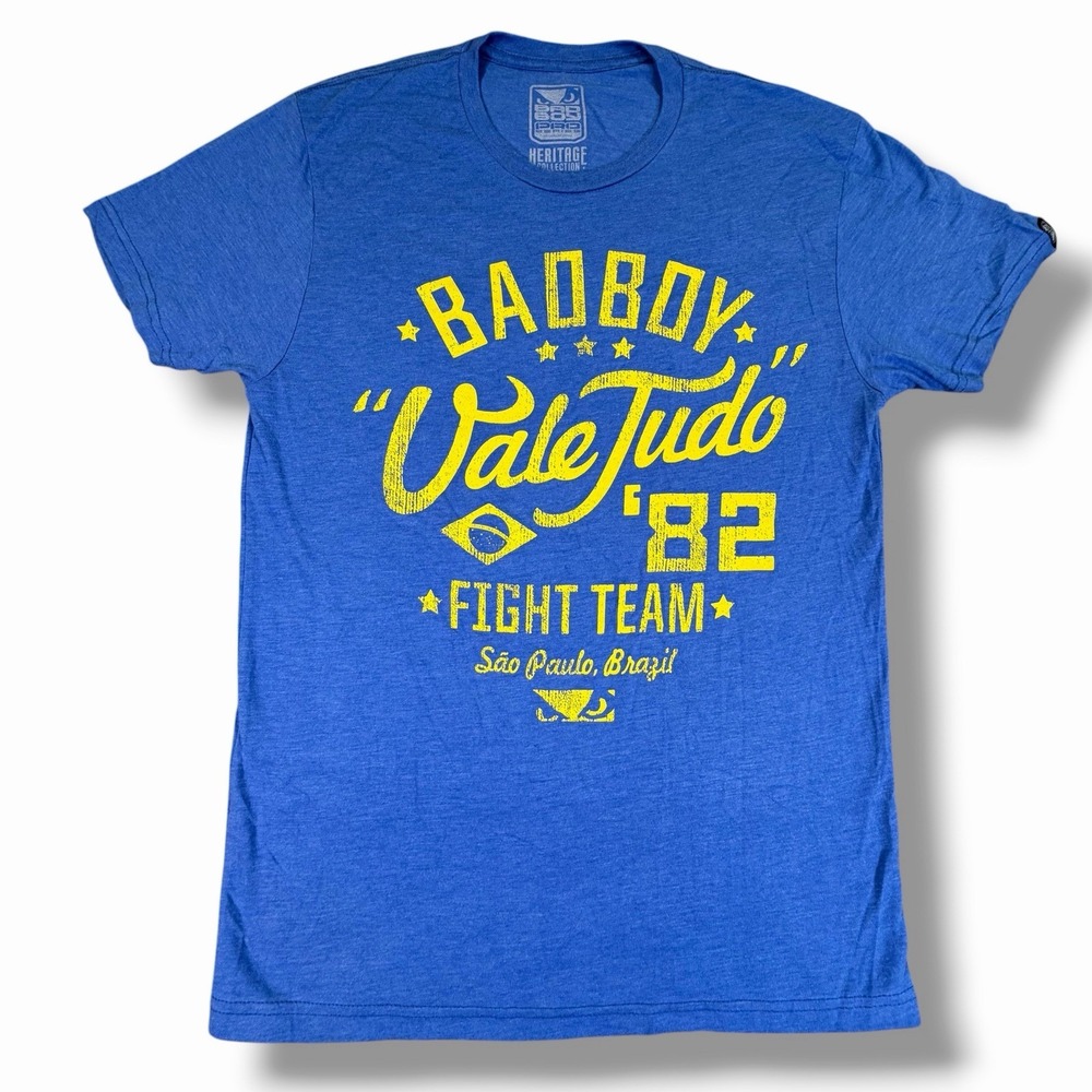 Bad Boy Heritage Collection Vale Tudo 82 Sao Paulo Brazil MMA T Shirt Blue M